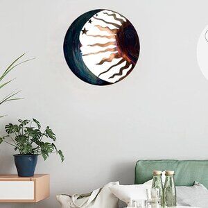 Metal sun wall decor 11.02x11.02inch